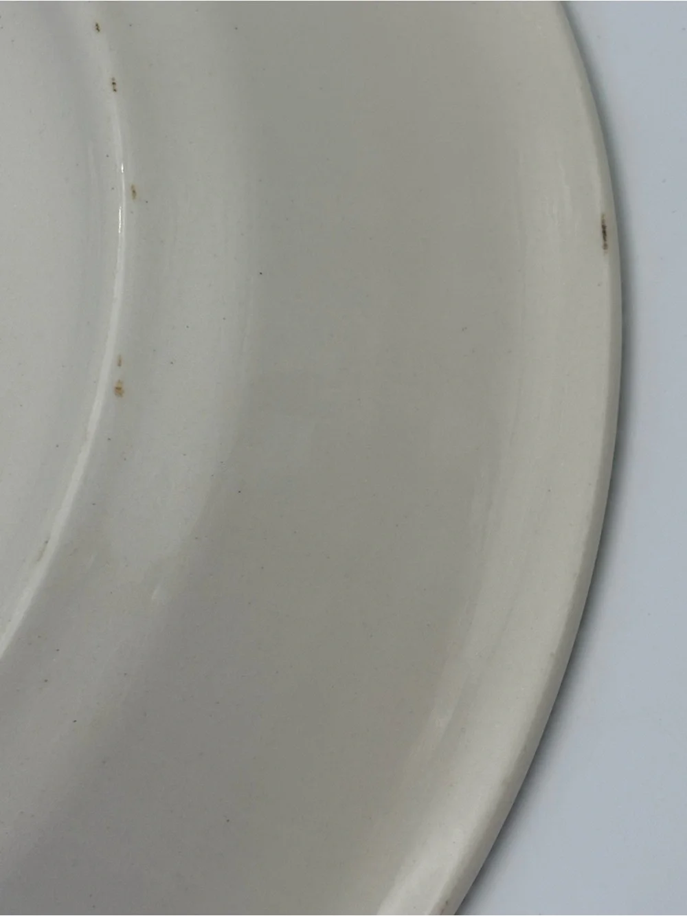 Vintage Cherry Pie Recipe Dish in Cream with Red Cherry Design - 11” Diameter